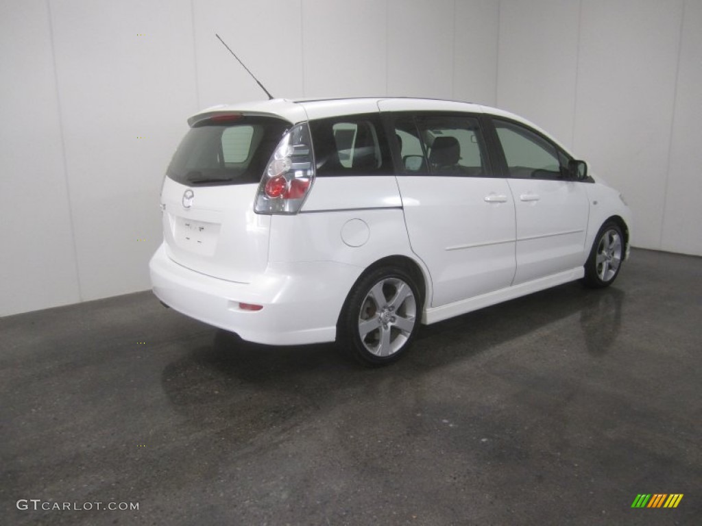 2006 MAZDA5 Touring - Whitewater Pearl / Black photo #11