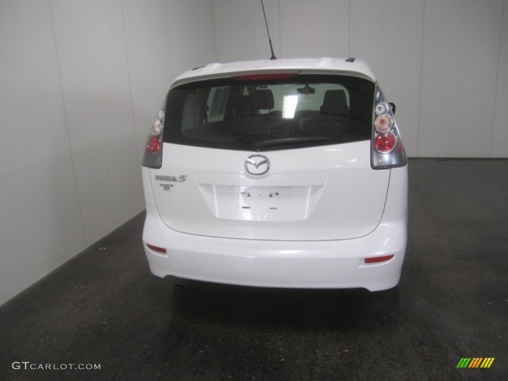 2006 MAZDA5 Touring - Whitewater Pearl / Black photo #12