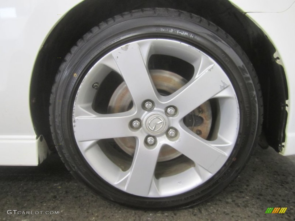 2006 MAZDA5 Touring - Whitewater Pearl / Black photo #16