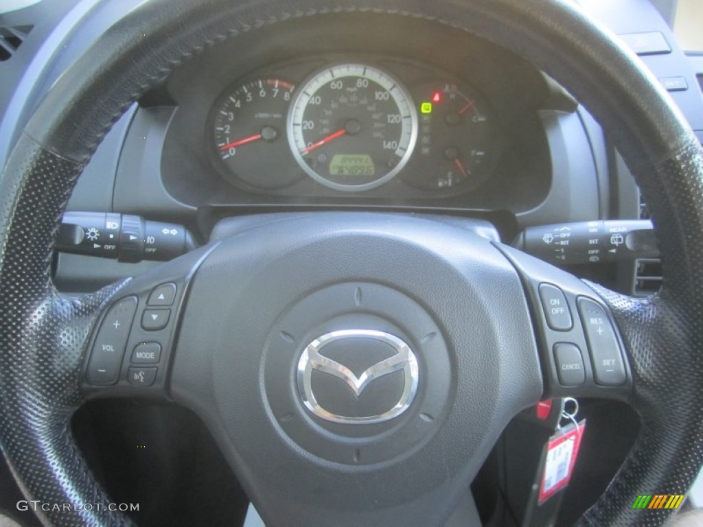2006 MAZDA5 Touring - Whitewater Pearl / Black photo #24