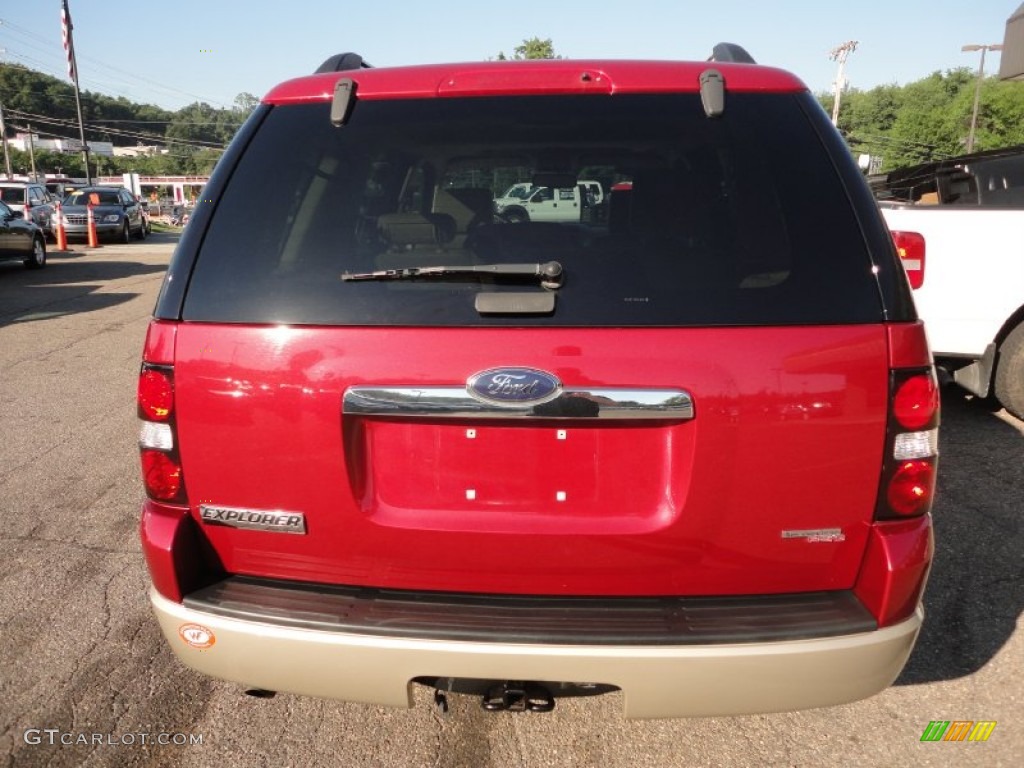 2006 Explorer Eddie Bauer 4x4 - Redfire Metallic / Camel photo #3