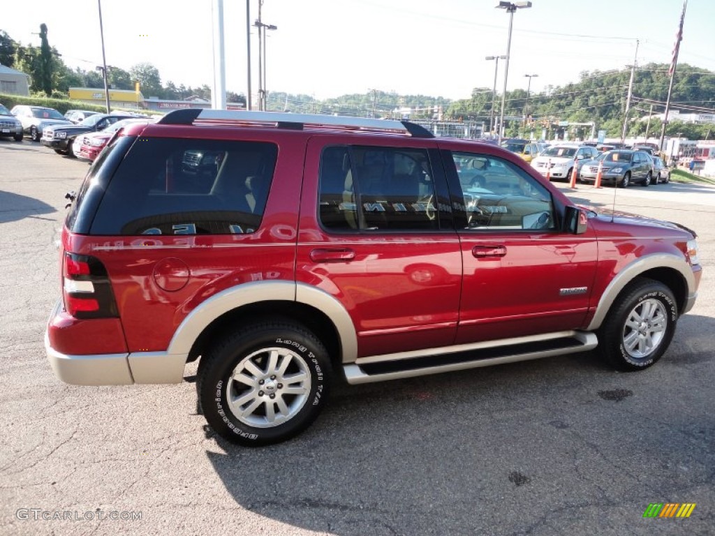 2006 Explorer Eddie Bauer 4x4 - Redfire Metallic / Camel photo #5