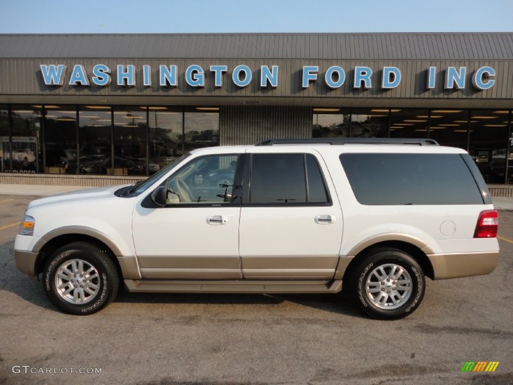 2011 Expedition EL XLT 4x4 - Oxford White / Camel photo #1