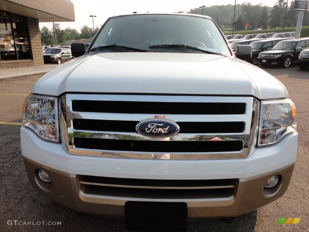 2011 Expedition EL XLT 4x4 - Oxford White / Camel photo #7