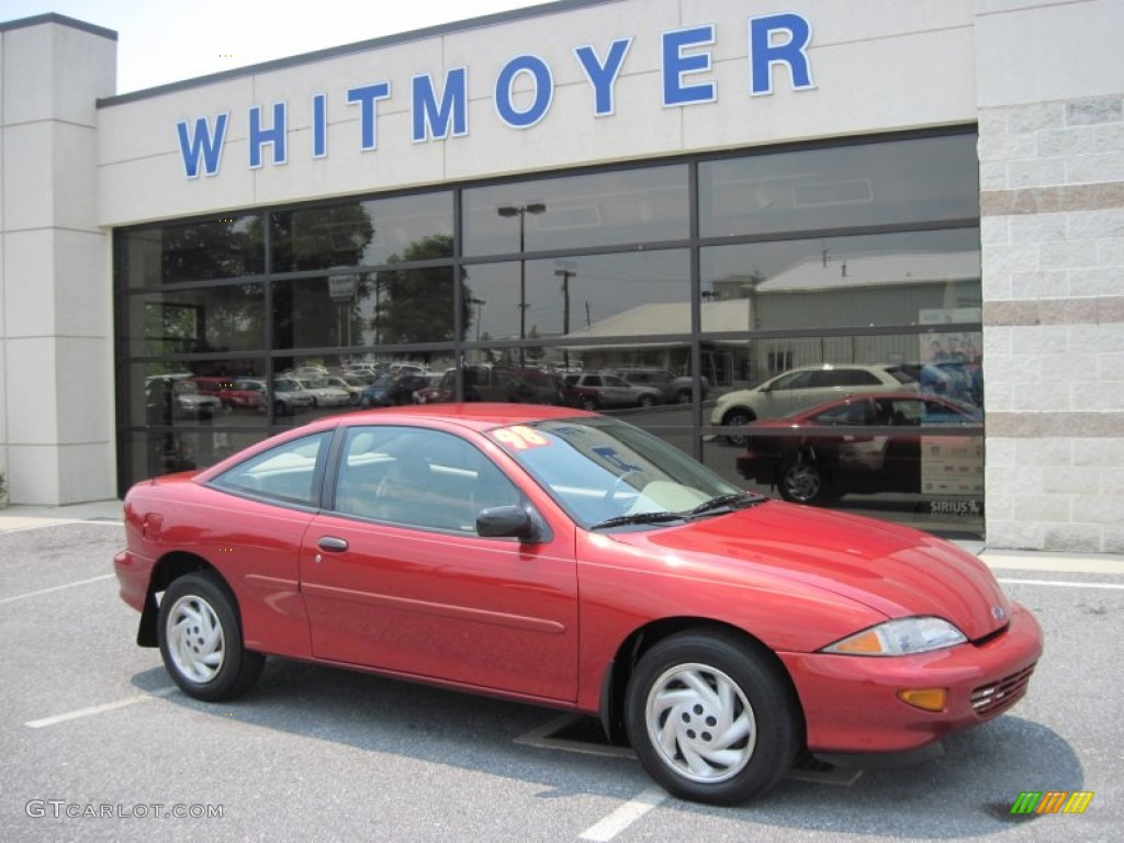 1998 Cavalier Coupe - Cayenne Red Metallic / Neutral photo #1