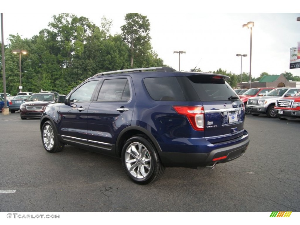 2011 Explorer Limited - Kona Blue Metallic / Pecan/Charcoal photo #43