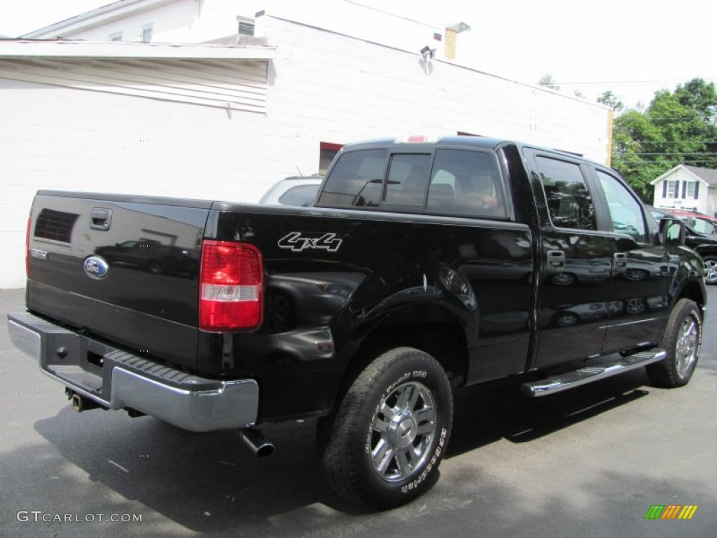 2006 F150 XLT SuperCrew 4x4 - Black / Medium/Dark Flint photo #2