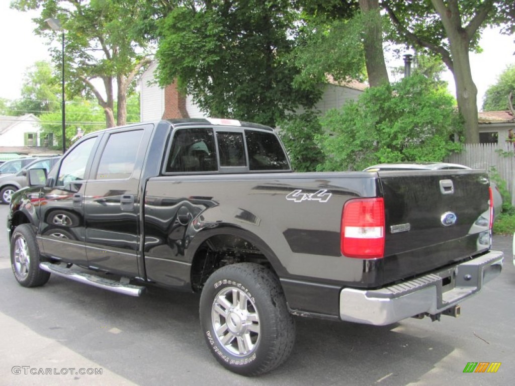 2006 F150 XLT SuperCrew 4x4 - Black / Medium/Dark Flint photo #15