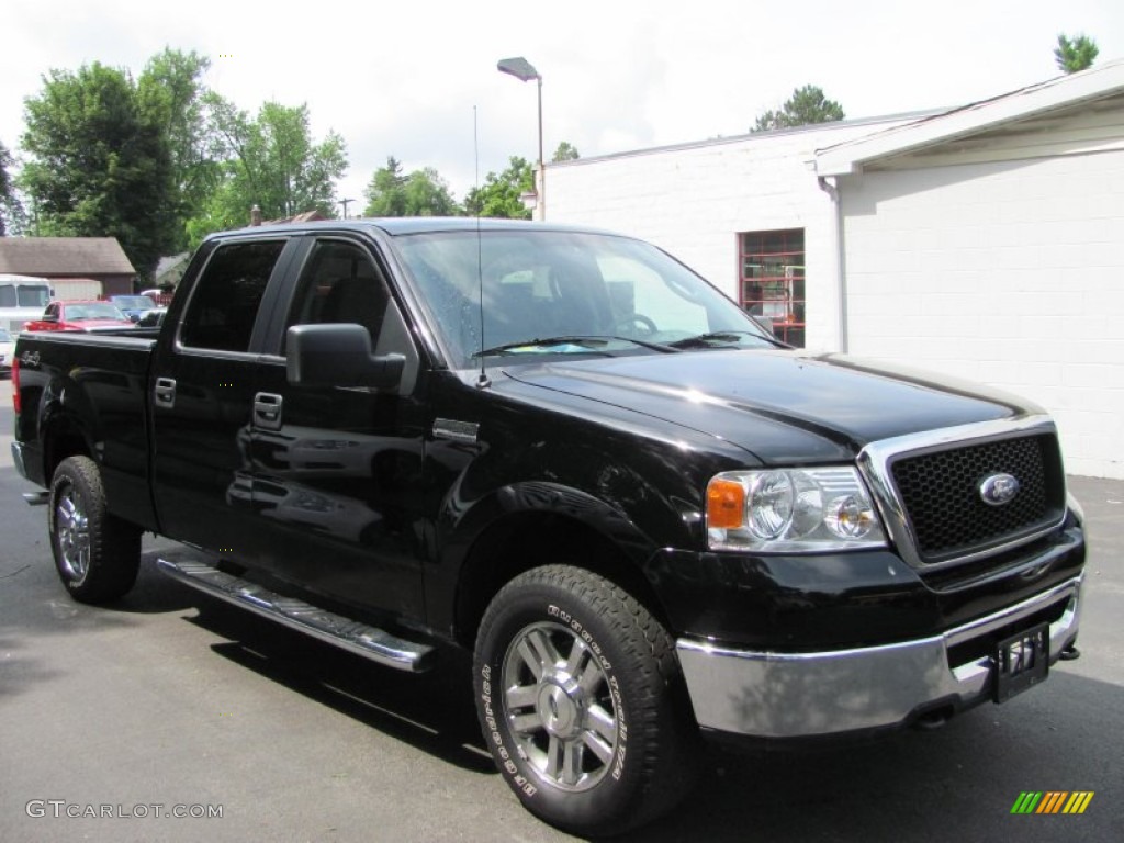 2006 F150 XLT SuperCrew 4x4 - Black / Medium/Dark Flint photo #20