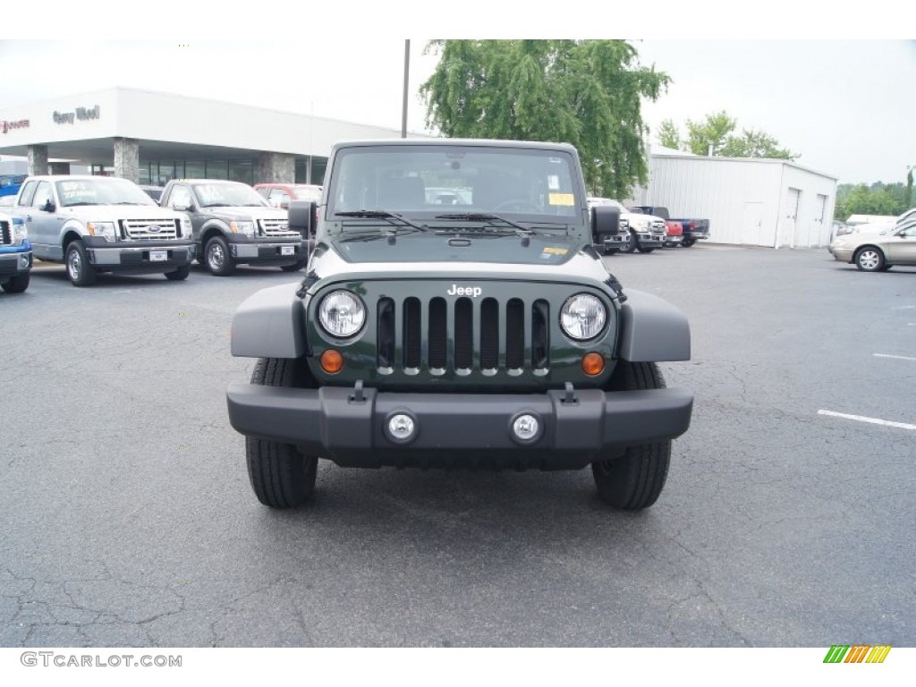 2011 Wrangler Sport 4x4 - Natural Green Pearl / Black photo #7