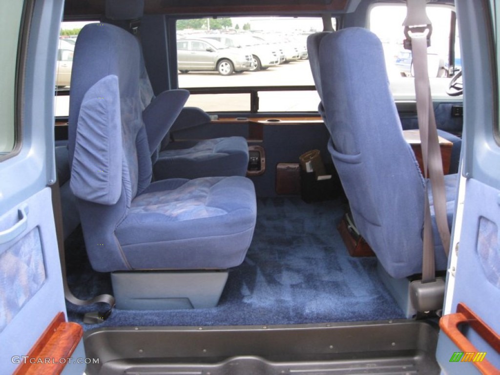 1996 Ram Van 2500 Passenger Conversion - Stone White / Blue photo #10