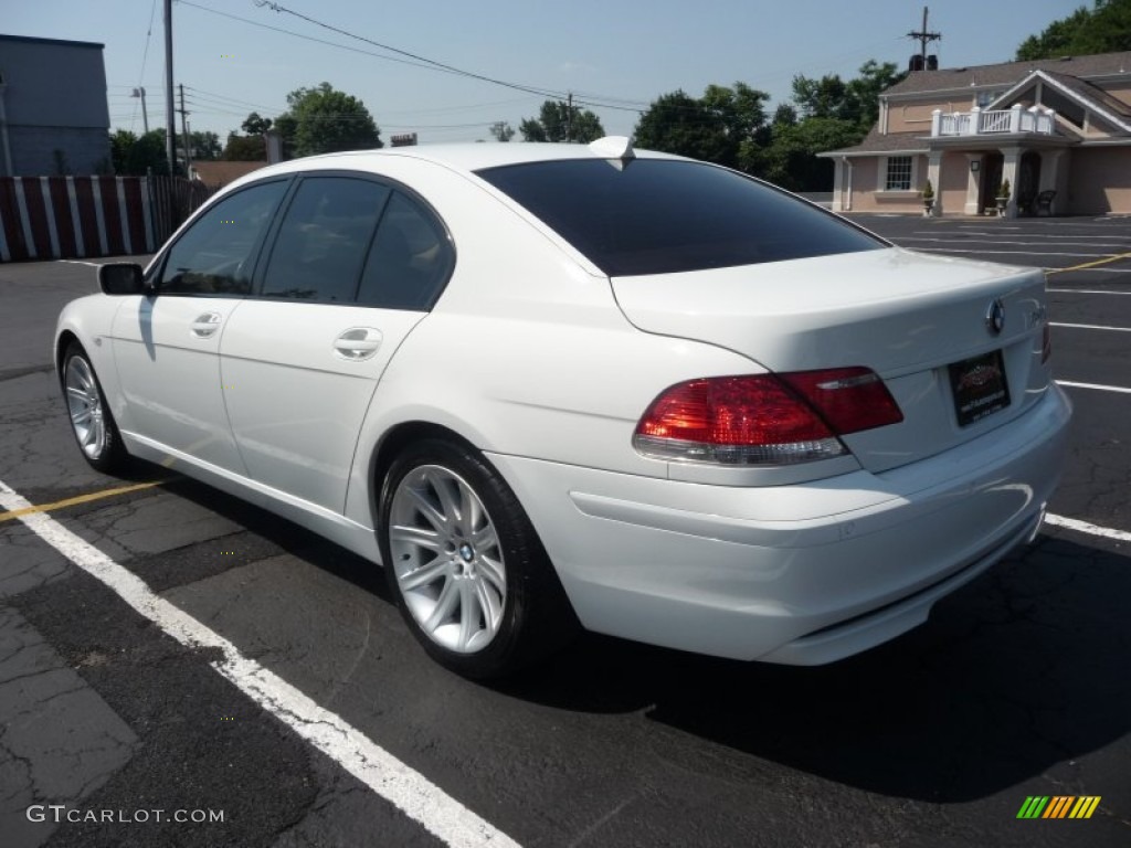 2006 7 Series 750i Sedan - Alpine White / Dark Beige/Beige III photo #4