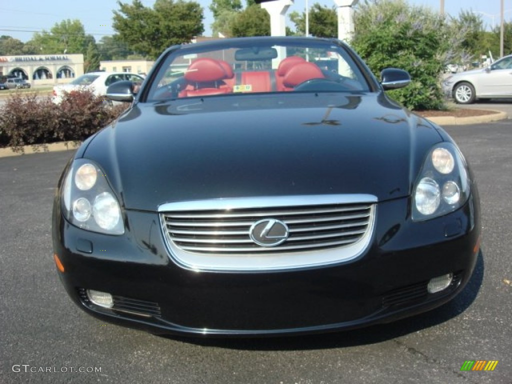 2005 SC 430 Pebble Beach Edition - Black Diamond / Pimento Red photo #7