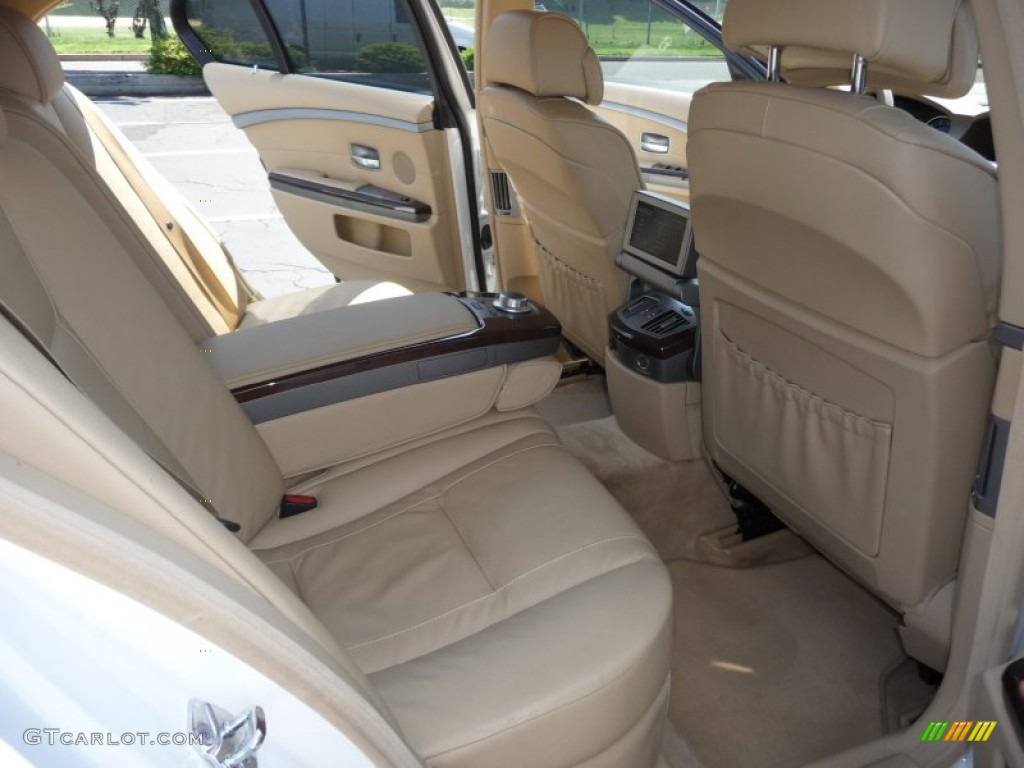 2006 7 Series 750i Sedan - Alpine White / Dark Beige/Beige III photo #9
