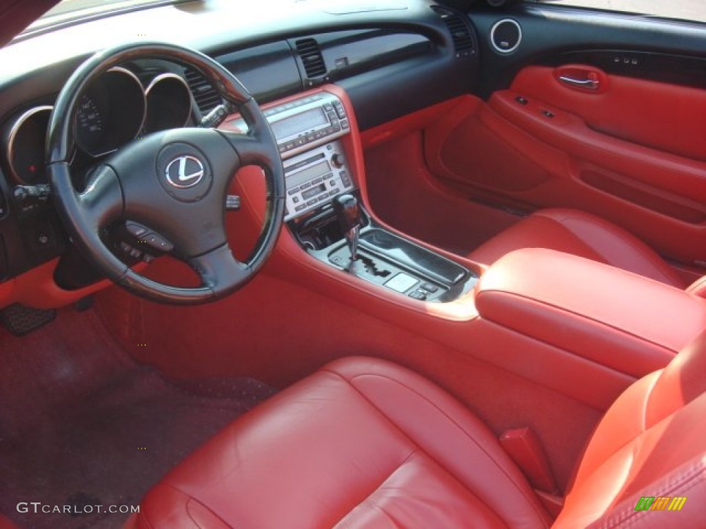 Pimento Red Interior 2005 Lexus SC 430 Pebble Beach Edition Photo #51456828
