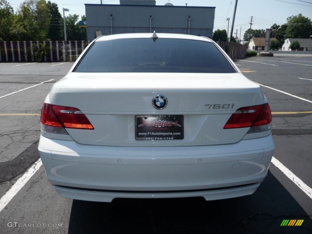 2006 7 Series 750i Sedan - Alpine White / Dark Beige/Beige III photo #15