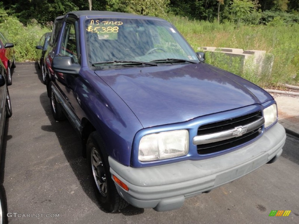 Scuba Blue Metallic 1999 Chevrolet Tracker Soft Top 4x4 Exterior Photo #51458619