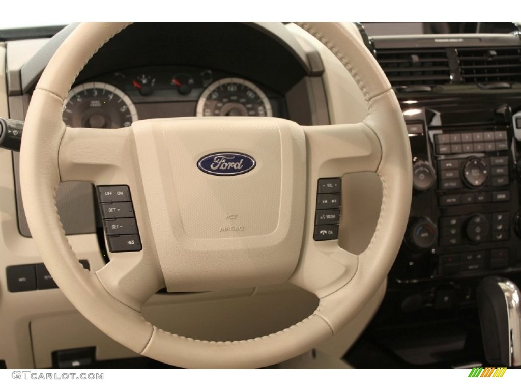 2010 Ford Escape Hybrid Limited 4WD Stone Steering Wheel Photo #51458871