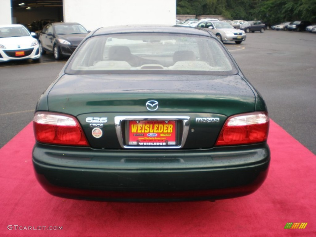 2001 626 LX - Freeport Green Metallic / Beige photo #7