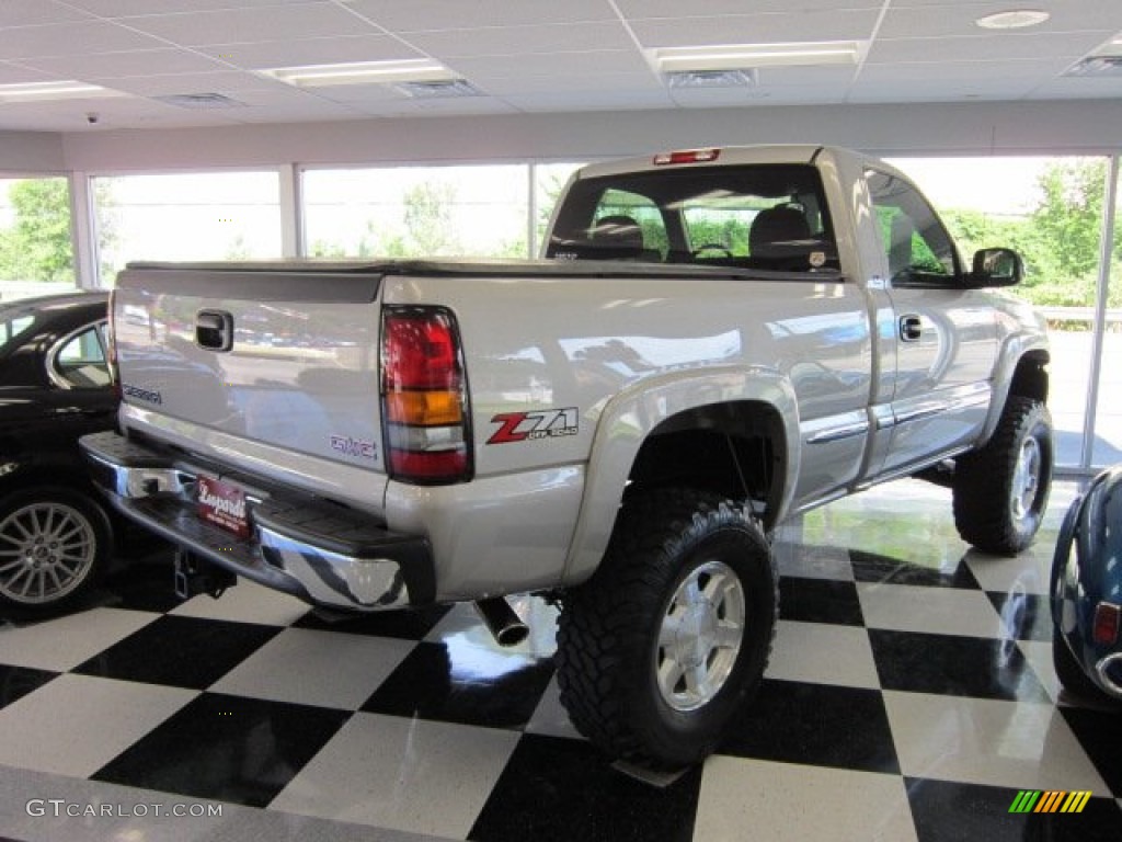 2005 Sierra 1500 SLE Regular Cab 4x4 - Silver Birch Metallic / Dark Pewter photo #3