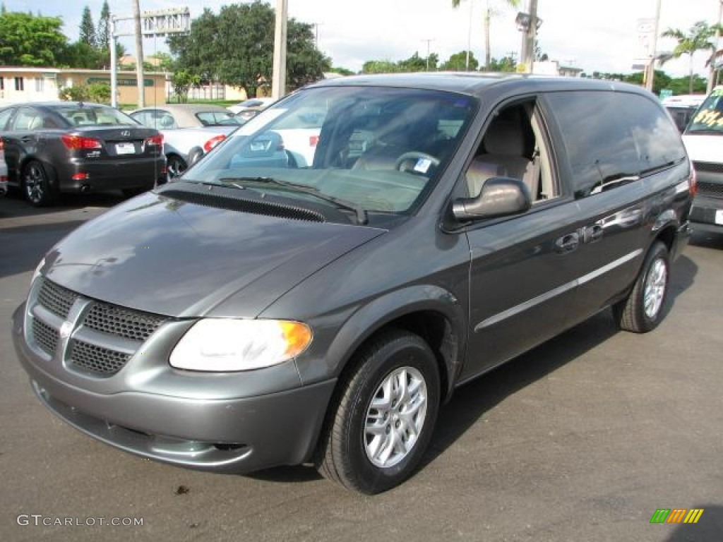 2002 Grand Caravan Sport - Onyx Green Pearl / Taupe photo #5