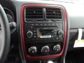 2011 Dodge Caliber Dark Slate Gray/Red Interior Controls Photo