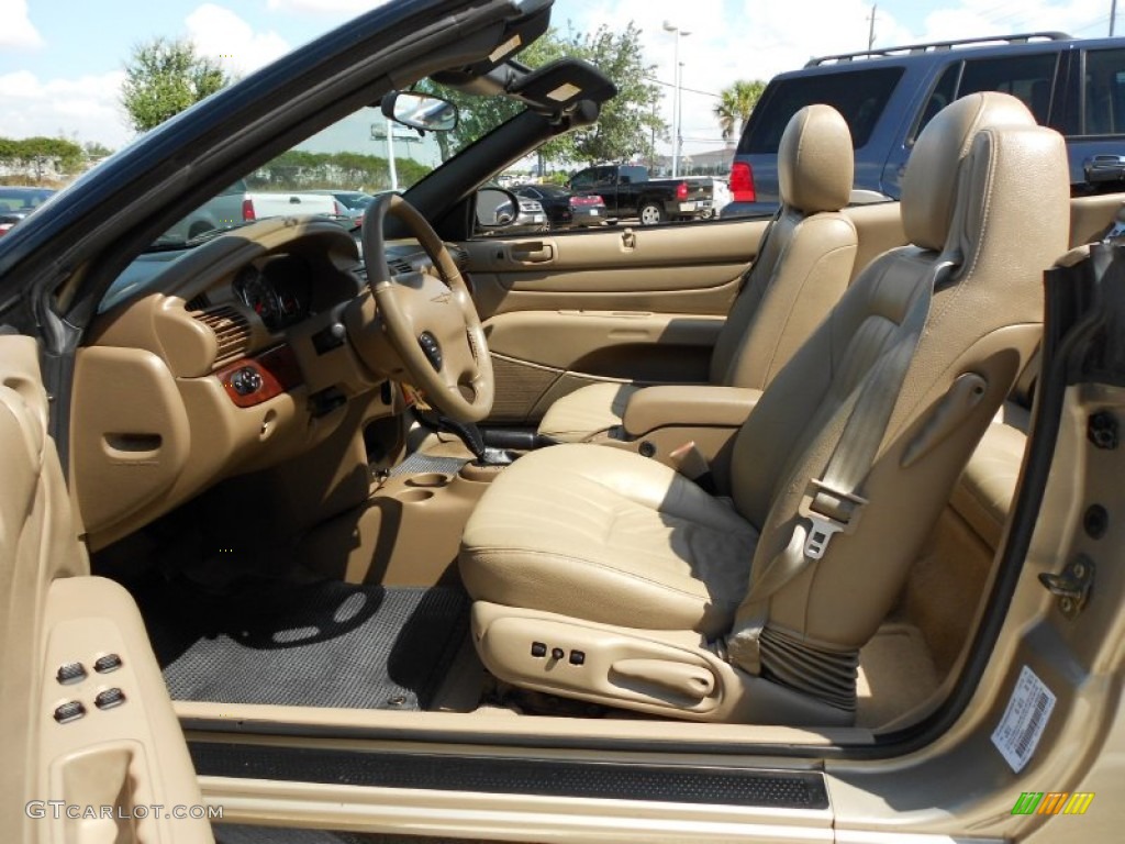 Sandstone Interior 2003 Chrysler Sebring LXi Convertible Photo #51462723