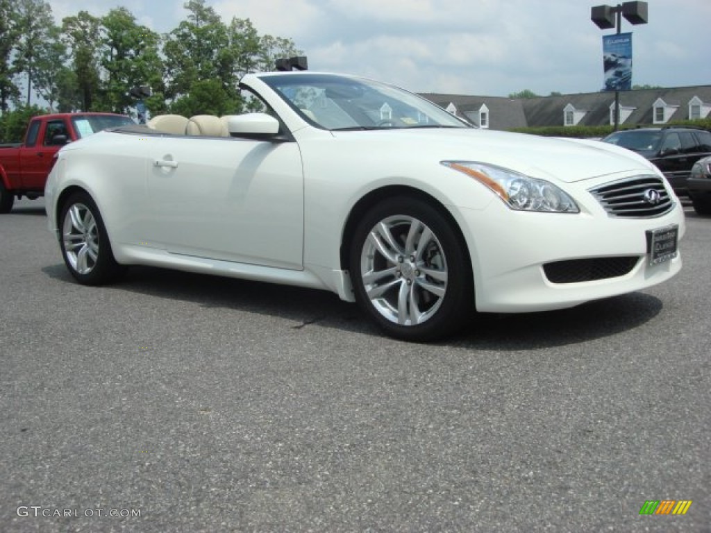 Moonlight White 2009 Infiniti G 37 Convertible Exterior Photo #51462747