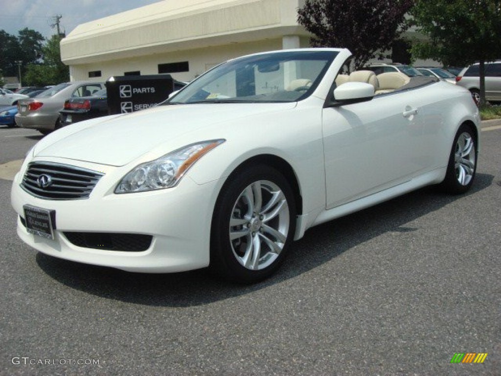 Moonlight White 2009 Infiniti G 37 Convertible Exterior Photo #51462834