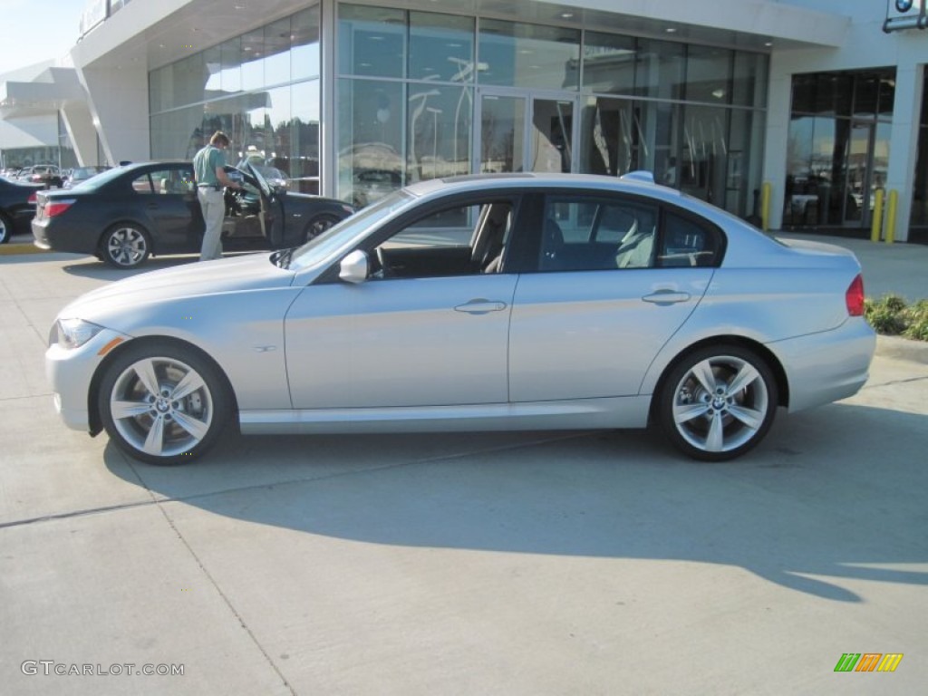 2010 3 Series 335i Sedan - Titanium Silver Metallic / Black photo #3