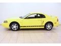 2002 Zinc Yellow Ford Mustang V6 Coupe  photo #5