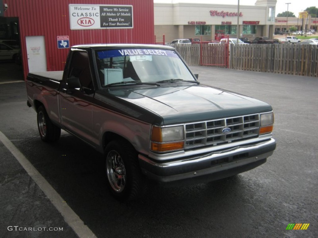 1990 Ranger XLT Regular Cab - Hunter Green Metallic / Light Sandalwood photo #7