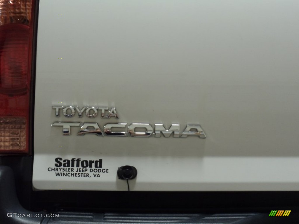 2006 Tacoma Regular Cab - Super White / Graphite Gray photo #10