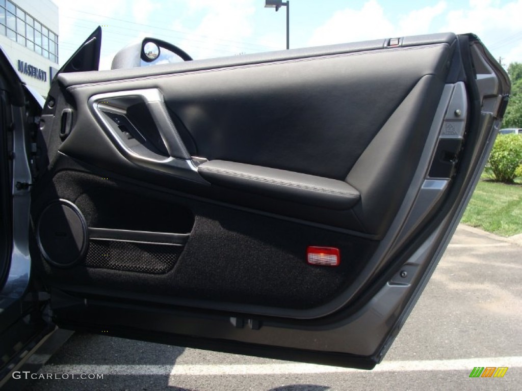 2010 Nissan GT-R Premium Black Door Panel Photo #51465759
