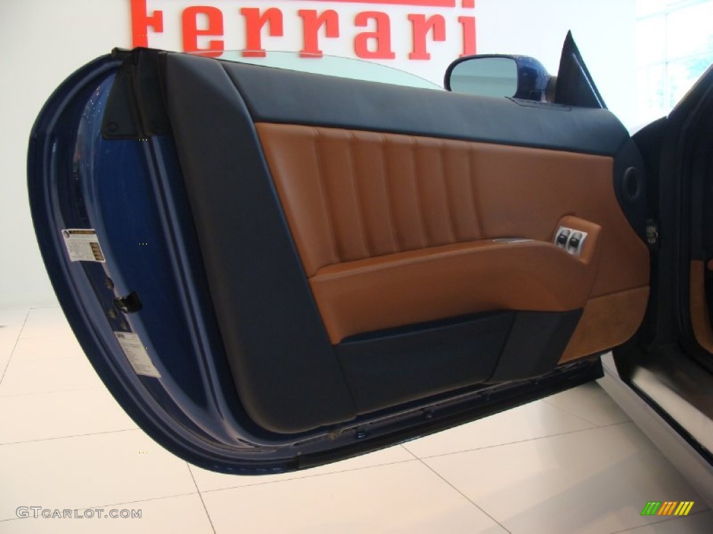 2005 Ferrari 612 Scaglietti F1A Tan Door Panel Photo #51466422