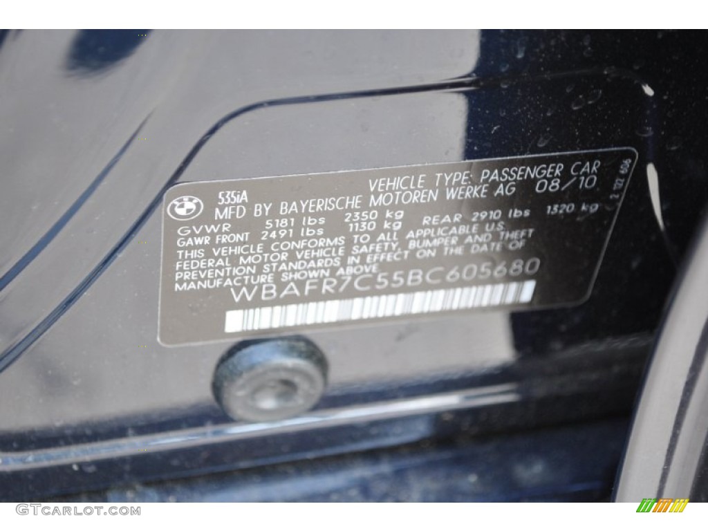 2011 5 Series 535i Sedan - Imperial Blue Metallic / Everest Gray photo #5