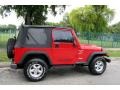 2001 Flame Red Jeep Wrangler Sport 4x4  photo #8