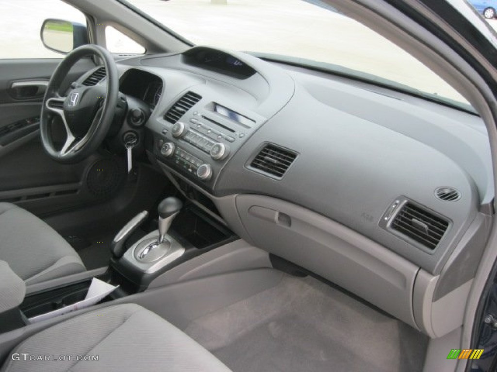 2010 Honda Civic LX Sedan Gray Dashboard Photo #51468651