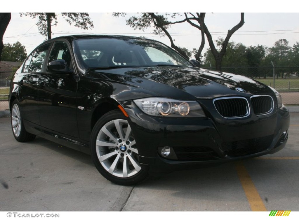 2011 3 Series 328i Sedan - Black Sapphire Metallic / Black Dakota Leather photo #1