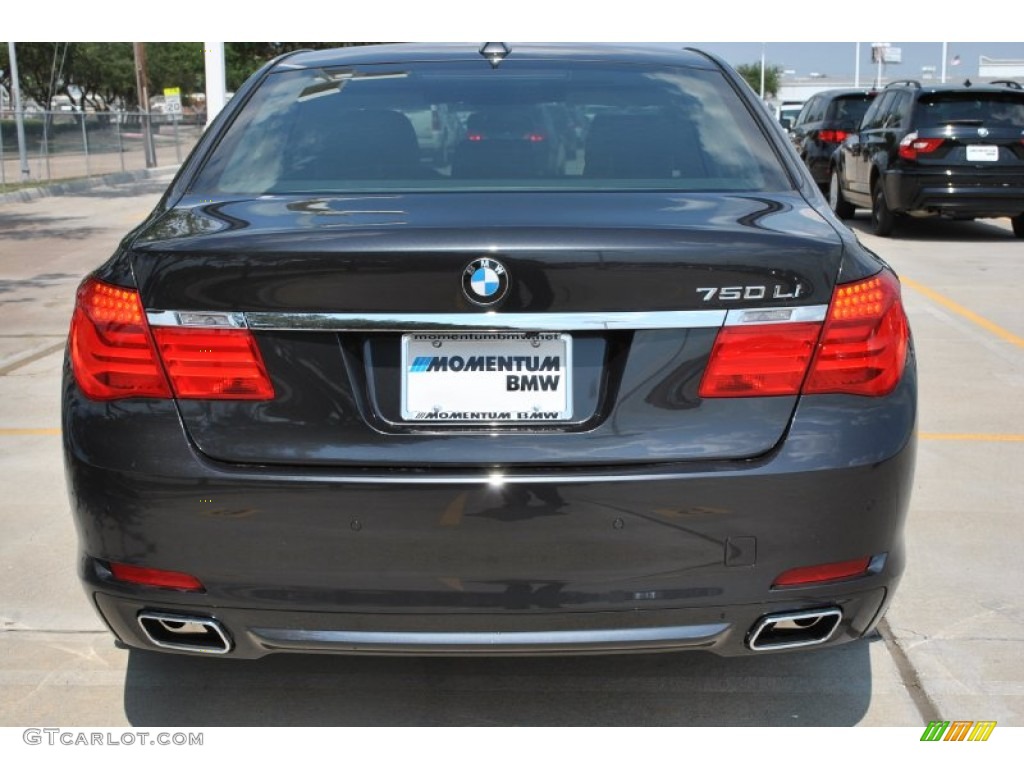 2012 7 Series 750Li Sedan - Dark Graphite Metallic / Black photo #8