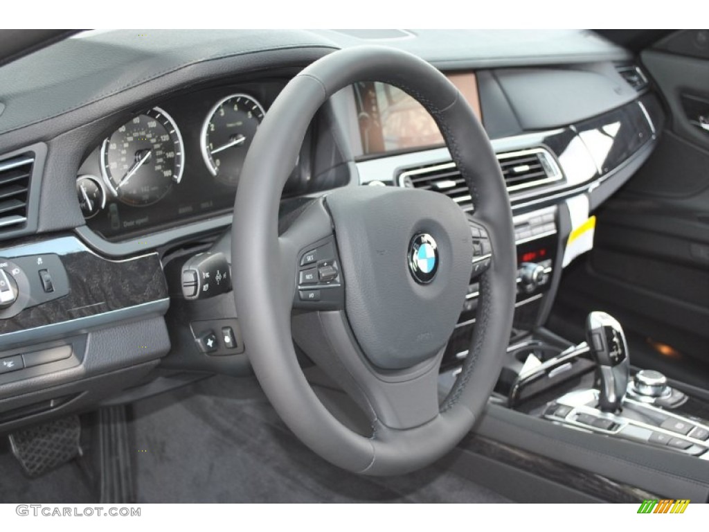 2012 7 Series 750Li Sedan - Dark Graphite Metallic / Black photo #10
