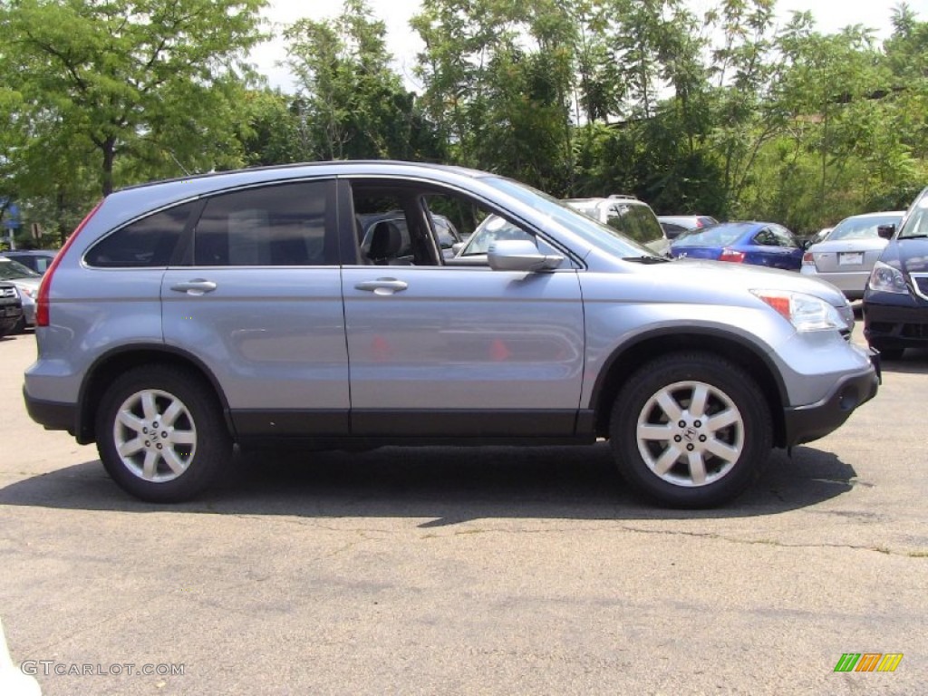 2008 CR-V EX-L 4WD - Glacier Blue Metallic / Gray photo #8