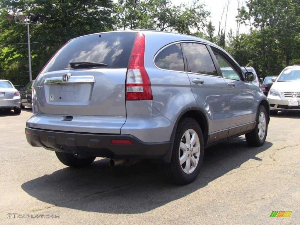 2008 CR-V EX-L 4WD - Glacier Blue Metallic / Gray photo #9