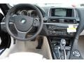 Ivory White Nappa Leather 2012 BMW 6 Series 650i Convertible Dashboard