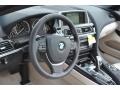 Ivory White Nappa Leather Dashboard Photo for 2012 BMW 6 Series #51472065