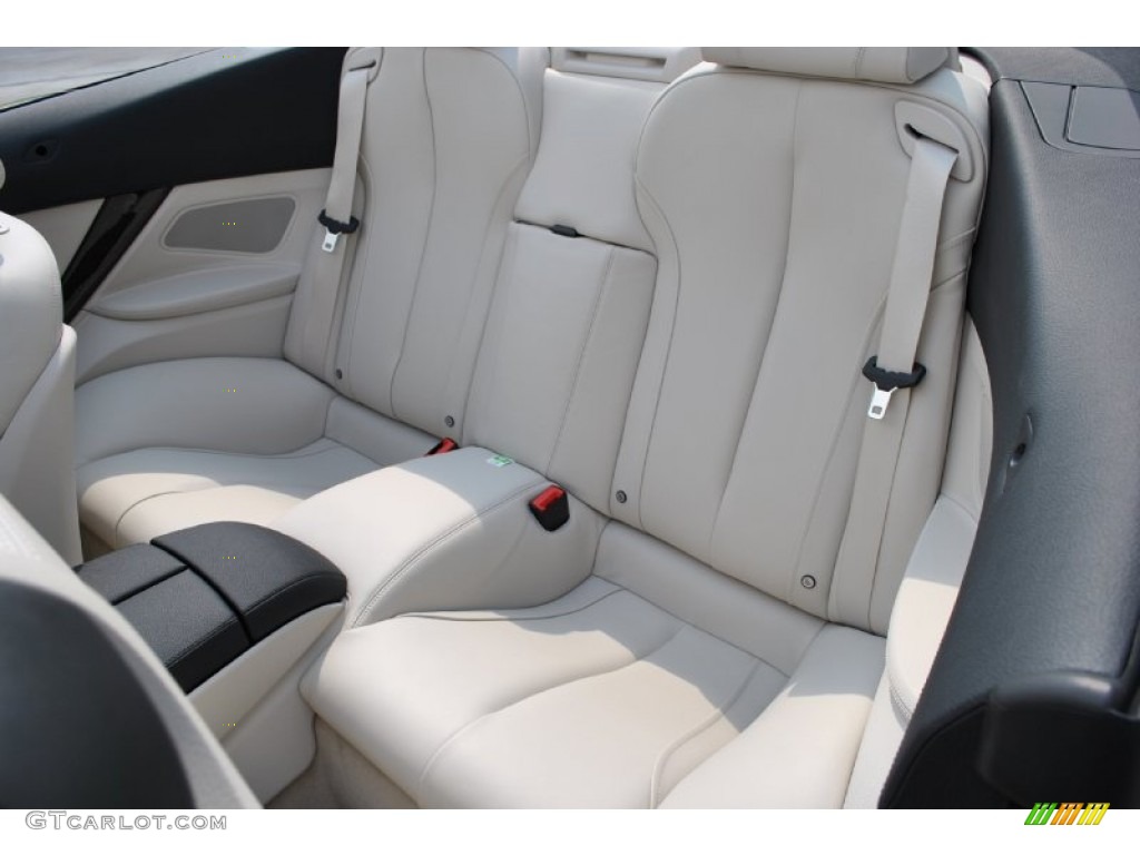 Ivory White Nappa Leather Interior 2012 BMW 6 Series 650i Convertible Photo #51472113