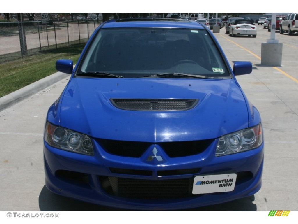 2003 Lancer Evolution VIII - Blue By You / Black/Blue photo #12