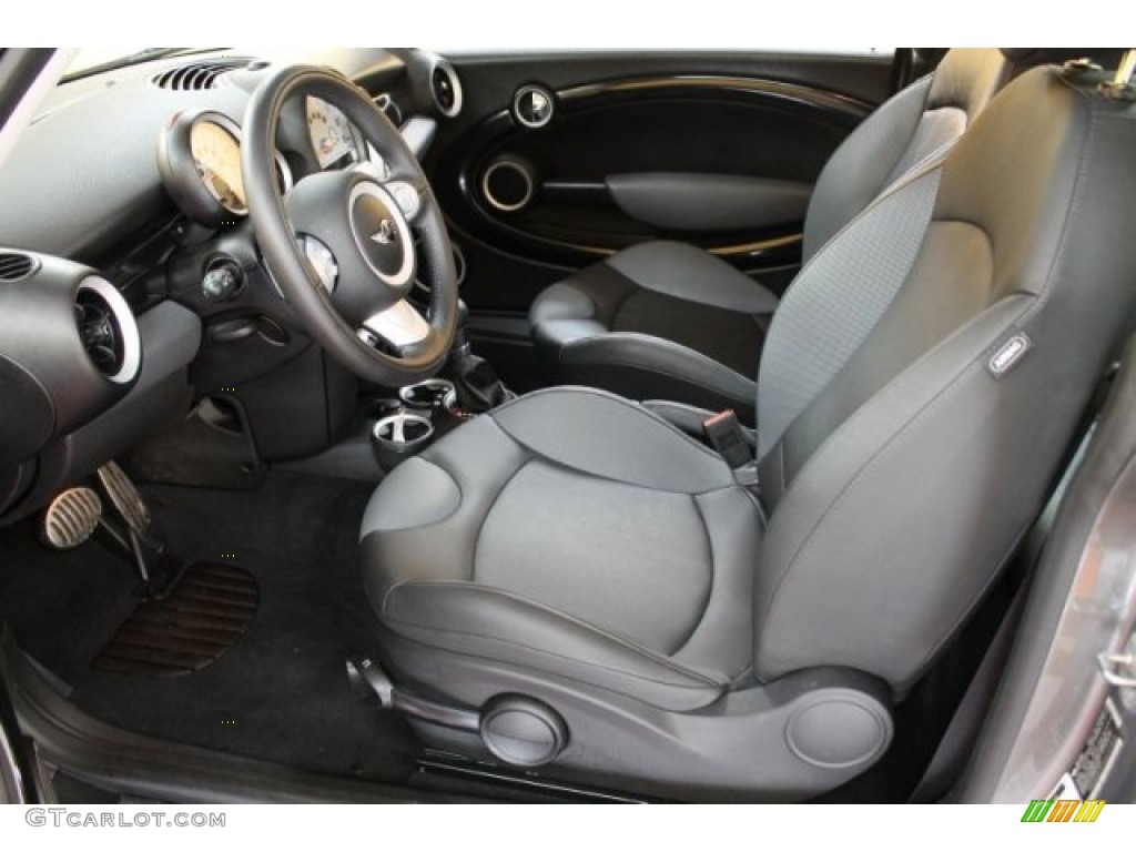 Grey/Carbon Black Interior 2010 Mini Cooper S Hardtop Photo #51478125