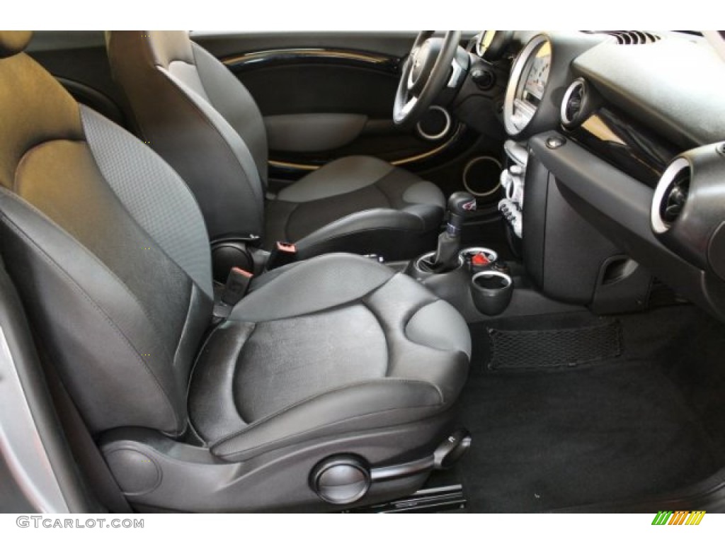 Grey/Carbon Black Interior 2010 Mini Cooper S Hardtop Photo #51478134