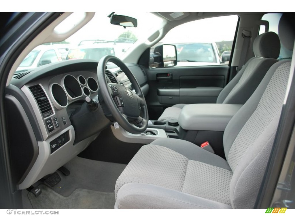 2010 Tundra SR5 Double Cab 4x4 - Slate Gray Metallic / Graphite Gray photo #24